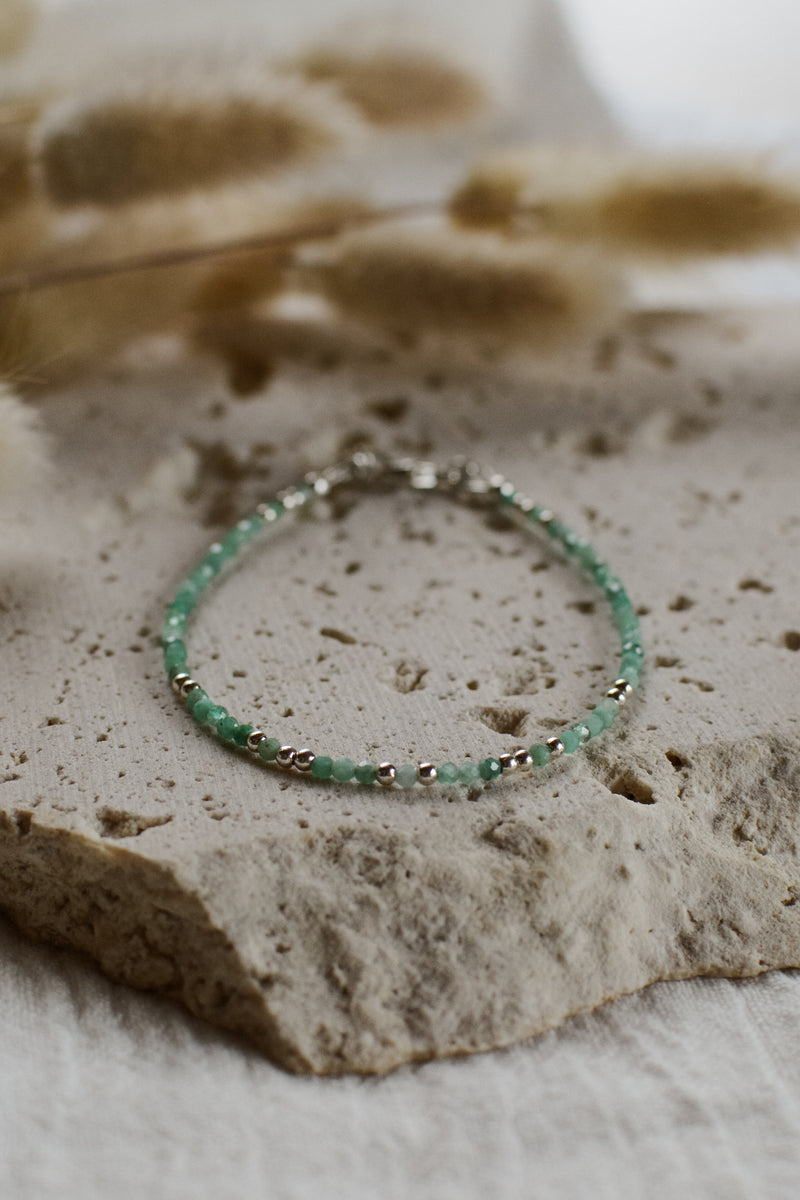 Emerald Micro Cut Bracelet - AA