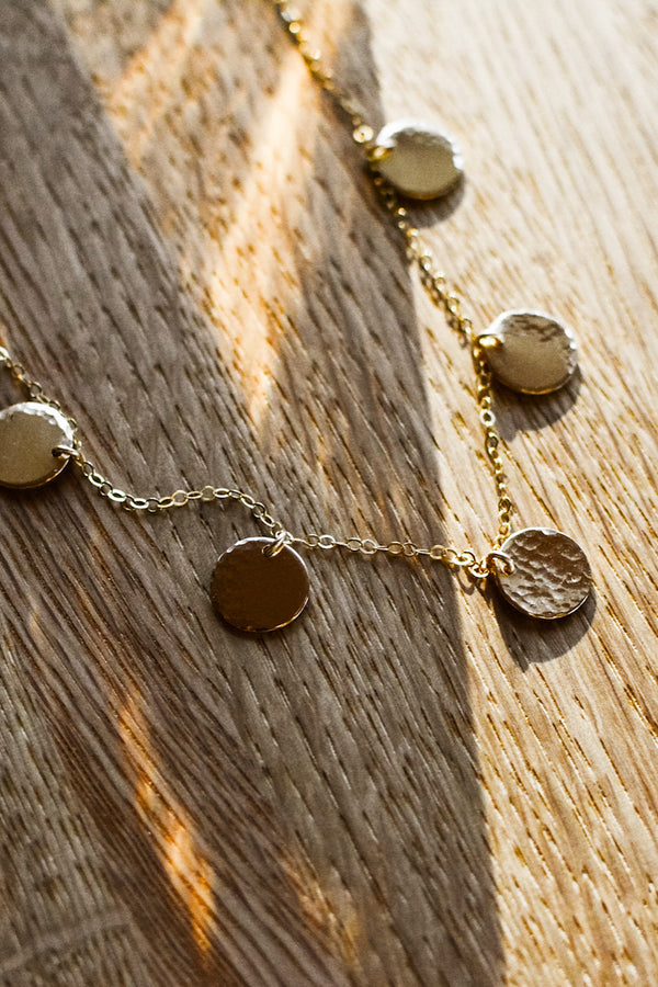 Moon Phase Coin Necklace