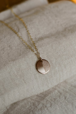First Quarter Moon Necklace