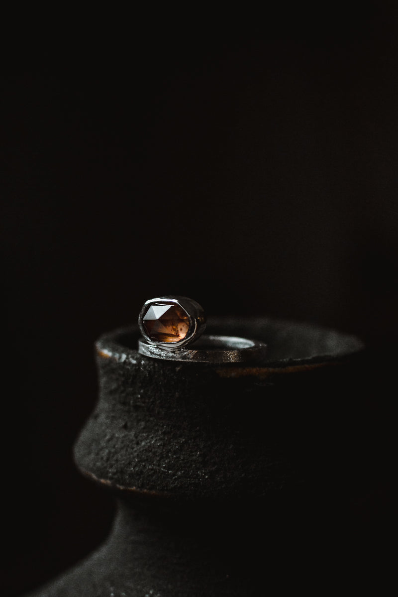 Natural Zircon Ring Sterling Silver